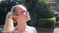- Hot blonde MILF smokes while blowing and gets facialized