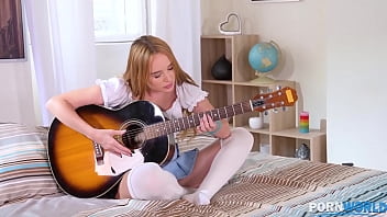 Insatiable Teen Kaisa Nord Gets Distracted From Guitar Practice With Hard Pussy Pounding